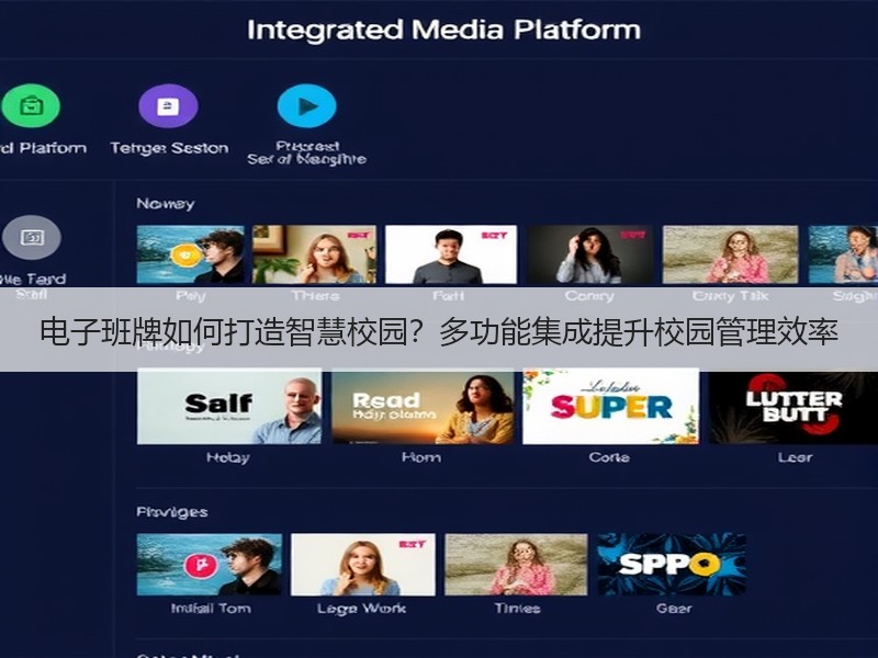 电子班牌如何打造智慧校园？多功能集成提升校园管理效率