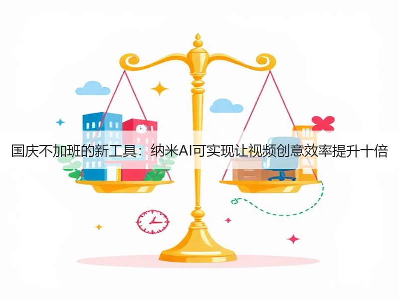 国庆不加班的新工具：纳米AI可实现让视频创意效率提升十倍
