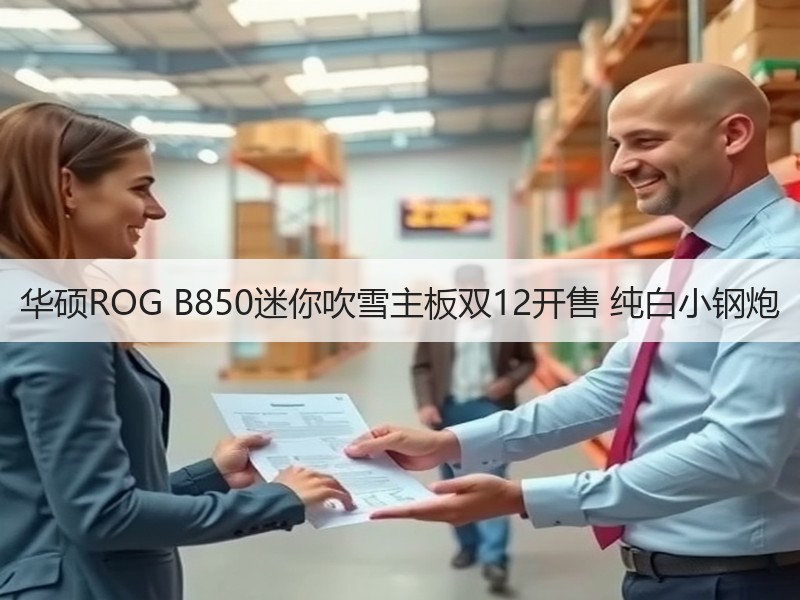 华硕ROG B850迷你吹雪主板双12开售 纯白小钢炮