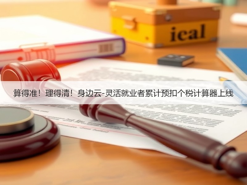 算得准！理得清！身边云-灵活就业者累计预扣个税计算器上线