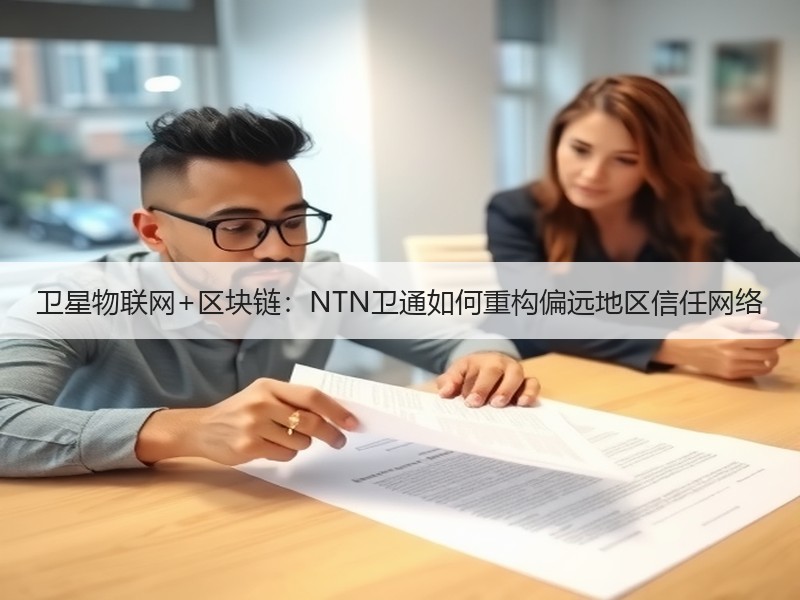 卫星物联网+区块链：NTN卫通如何重构偏远地区信任网络