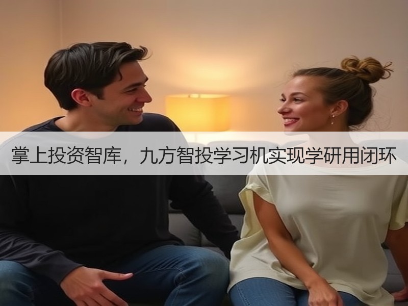 掌上投资智库，九方智投学习机实现学研用闭环