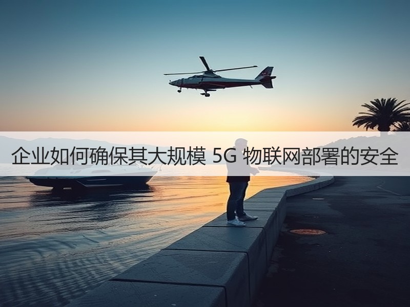 企业如何确保其大规模 5G 物联网部署的安全