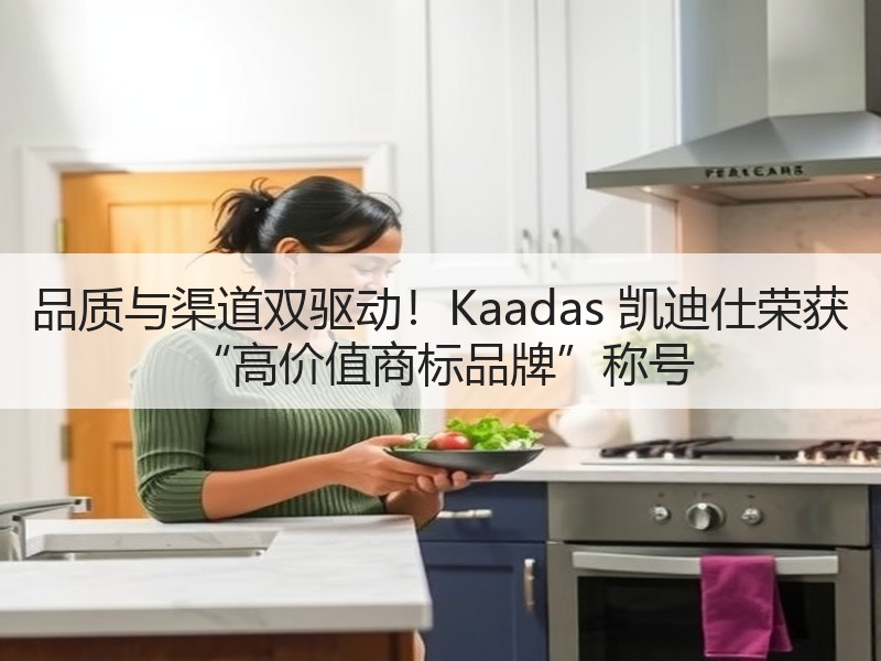 品质与渠道双驱动！Kaadas 凯迪仕荣获 “高价值商标品牌”称号