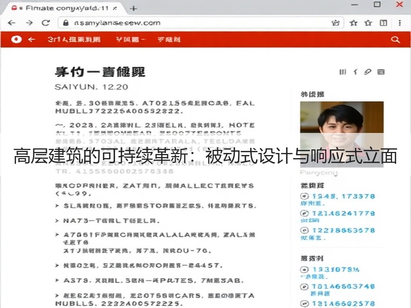 高层建筑的可持续革新：被动式设计与响应式立面