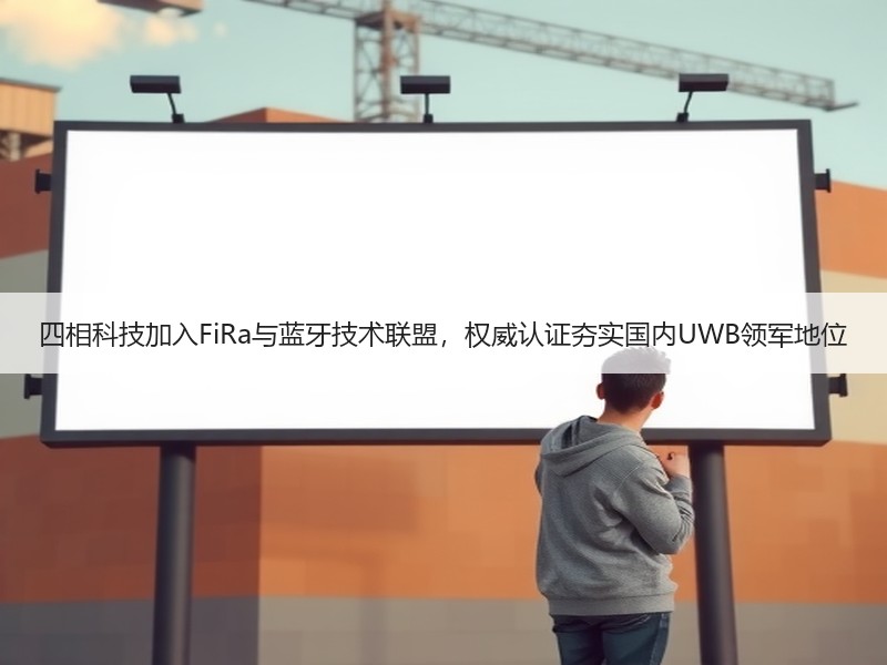 四相科技加入FiRa与蓝牙技术联盟，权威认证夯实国内UWB领军地位