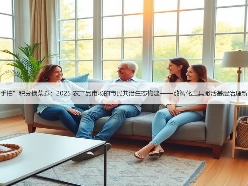 “随手拍”积分换菜券：2025 农产品市场的市民共治生态构建——数智化工具激活基层治理新动能