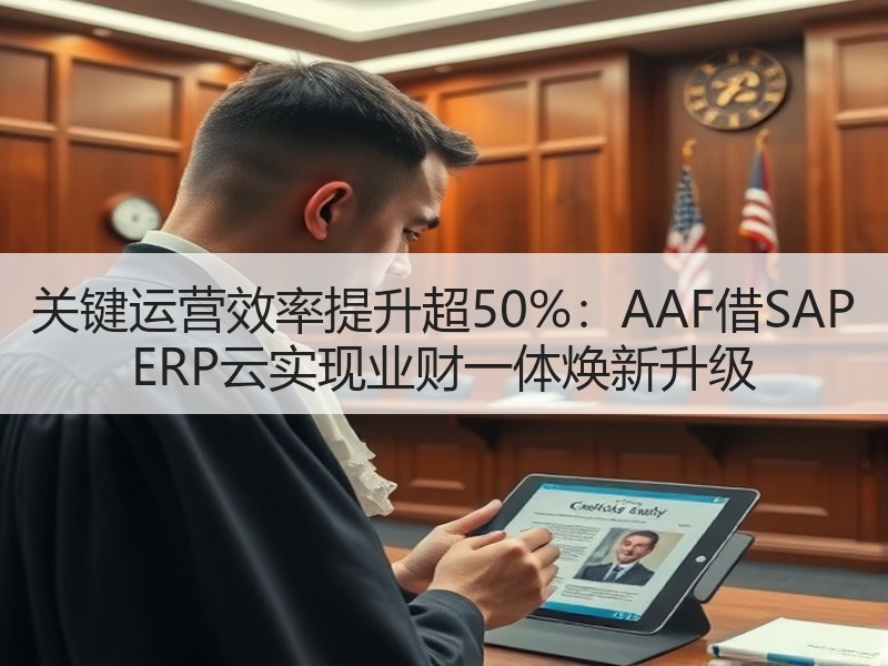 关键运营效率提升超50%：AAF借SAP ERP云实现业财一体焕新升级