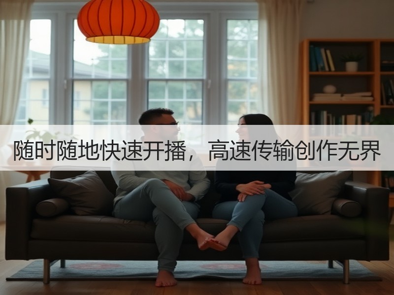 随时随地快速开播，高速传输创作无界