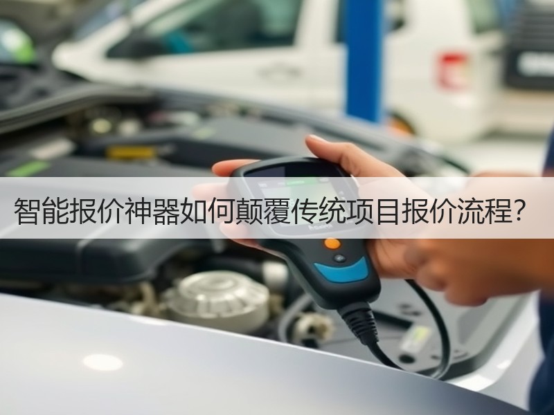 智能报价神器如何颠覆传统项目报价流程？