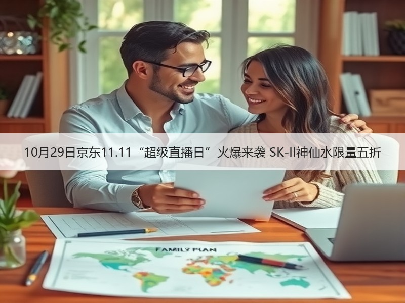 10月29日京东11.11“超级直播日”火爆来袭 SK-II神仙水限量五折