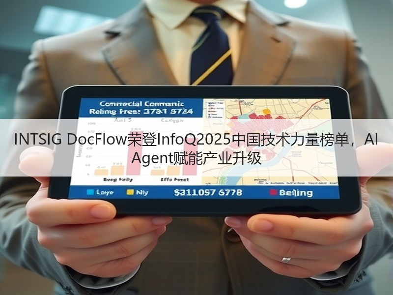 INTSIG DocFlow荣登InfoQ2025中国技术力量榜单，AI Agent赋能产业升级