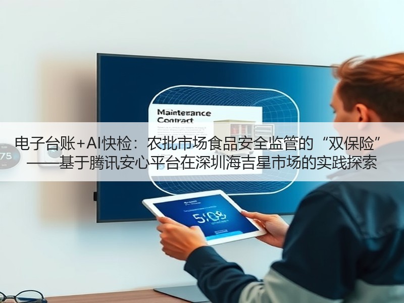 电子台账+AI快检：农批市场食品安全监管的“双保险” ——基于腾讯安心平台在深圳海吉星市场的实践探索