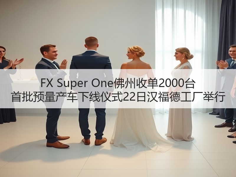 FX Super One佛州收单2000台 首批预量产车下线仪式22日汉福德工厂举行