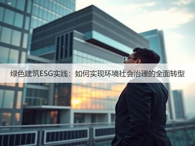 绿色建筑ESG实践：如何实现环境社会治理的全面转型