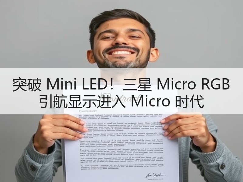 突破 Mini LED！三星 Micro RGB 引航显示进入 Micro 时代