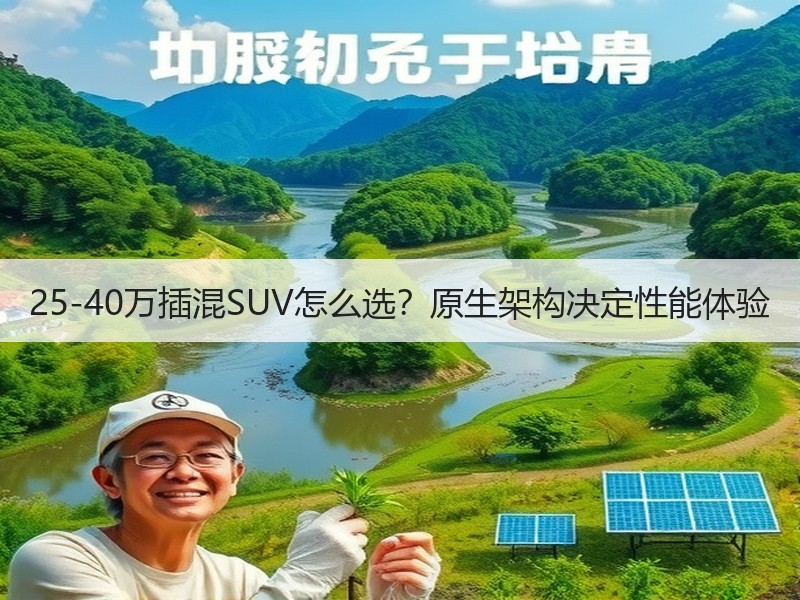 25-40万插混SUV怎么选？原生架构决定性能体验