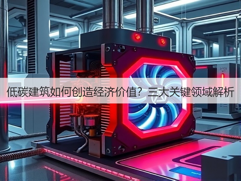 低碳建筑如何创造经济价值？三大关键领域解析
