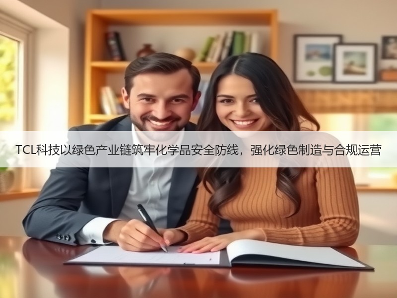 TCL科技以绿色产业链筑牢化学品安全防线，强化绿色制造与合规运营