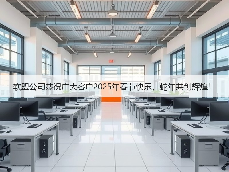 软盟公司恭祝广大客户2025年春节快乐，蛇年共创辉煌！