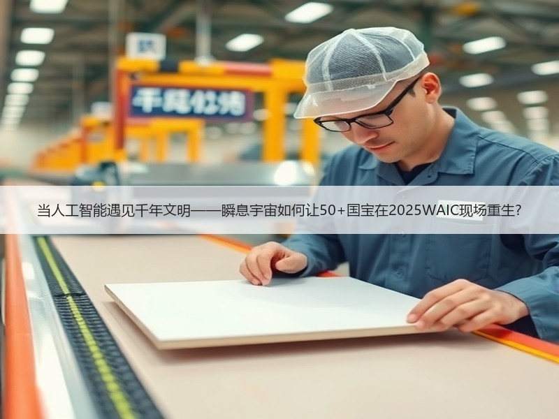 当人工智能遇见千年文明——瞬息宇宙如何让50+国宝在2025WAIC现场重生?