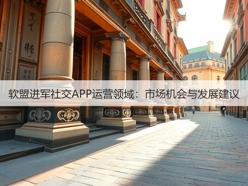 软盟进军社交APP运营领域：市场机会与发展建议