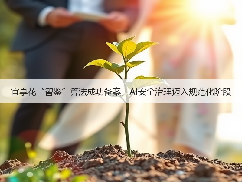 宜享花“智鉴”算法成功备案，AI安全治理迈入规范化阶段