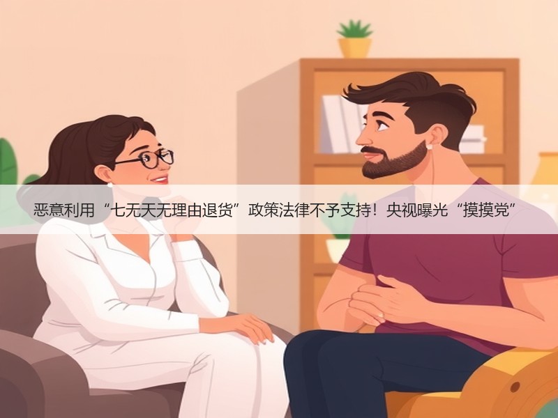 恶意利用“七无天无理由退货”政策法律不予支持！央视曝光“摸摸党”