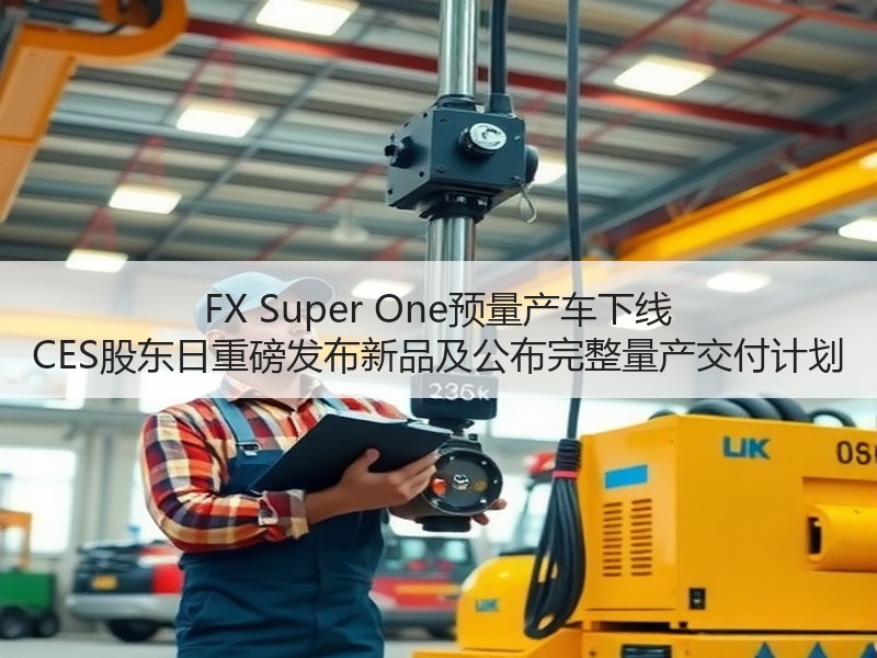 FX Super One预量产车下线 CES股东日重磅发布新品及公布完整量产交付计划