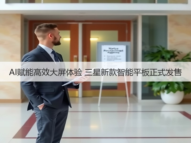AI赋能高效大屏体验 三星新款智能平板正式发售