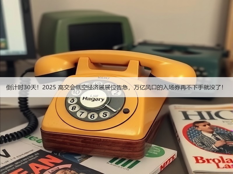 倒计时30天！2025 高交会低空经济展展位告急，万亿风口的入场券再不下手就没了！