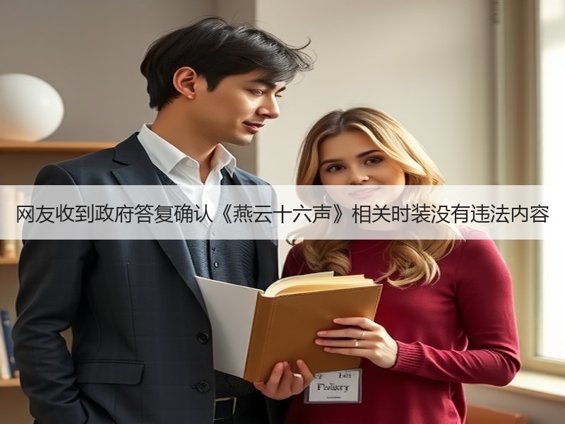 网友收到政府答复确认《燕云十六声》相关时装没有违法内容