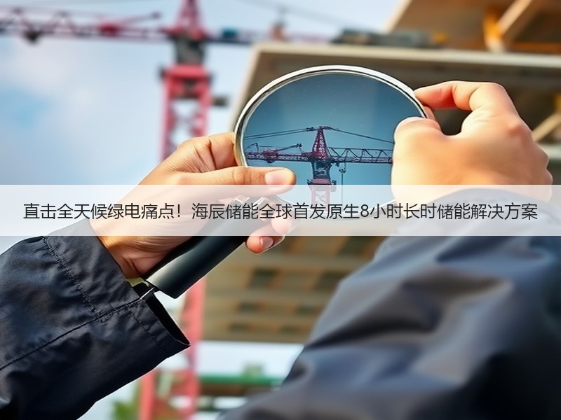直击全天候绿电痛点！海辰储能全球首发原生8小时长时储能解决方案